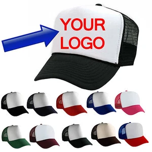 24 CUSTOM PRINTED TRUCKER HATS Customized Mesh Caps WE SCREEN PRINT YOUR LOGO - Picture 1 of 26