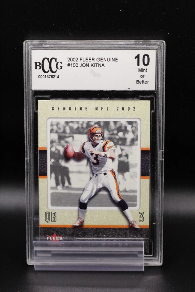 2002 Fleer Genuine #100 Jon Kitna BCCG 10 - Image 1 of 2