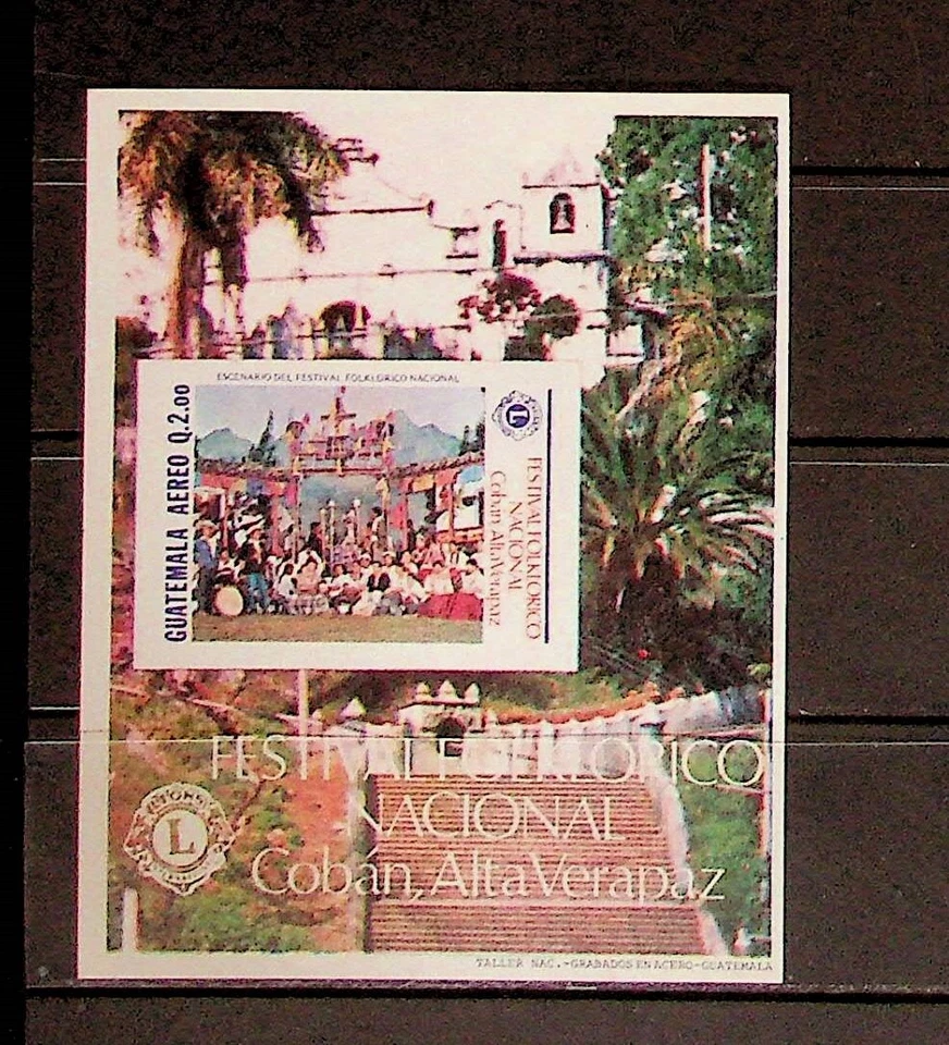 GUATEMALA Sc C831 NH HOJA RECUERDO DE 1988 - FOLCLORE Foto 1 de 1