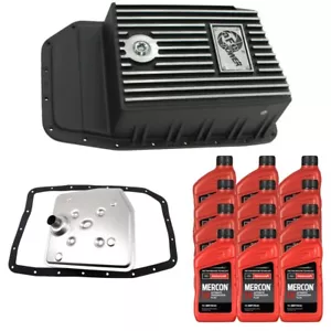 6R80 OEM Ford Transmission Service Kit & aFe Black Deep Pan For 09-17 Ford F-150 - Picture 1 of 6