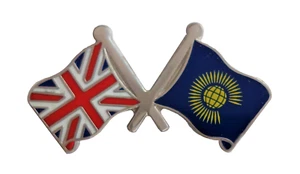 Commonwealth of Nations & United Kingdom UK Flag Friendship Courtesy Pin Badge - Picture 1 of 3