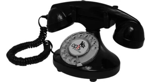 Kabel OPIS FunkyFon: Sinuous Rotary Dial Disc Retro Telefon - Zdjęcie 1 z 36