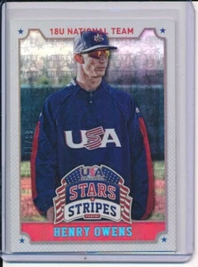 2015 Henry Owens Panini USA Stars and Stripes Longevity Holo Foil Hobby /99 - Picture 1 of 1