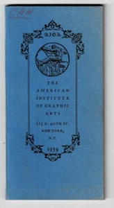 1939 WOOLLY WHALE PRESS: LIST OF MEMBERS THE AMERICAN INSTITUTE OF GRAPHIC ARTS - Picture 1 of 1