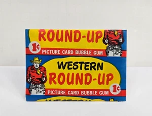Paquete de cera redondeada Topps Western 1956 vintage - Imagen 1 de 2