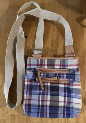 Tommy Hilfiger Vintage Plaid Shoulder Cross Body Bag Purse - Image 1 of 4