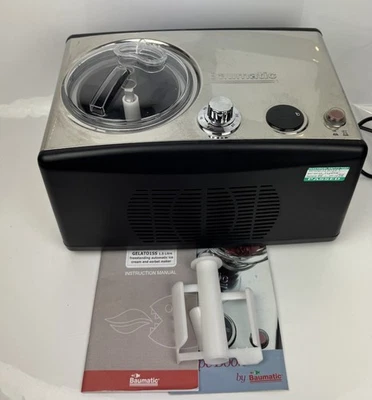 Baumatic Buffalo Ice Cream Maker 1.5Ltr - Sorbet - Manual & Recipe Book - Image 1 of 4