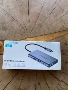 10 in 1 USB-C Hub to HDMI Type C USB 3.0 RJ45 Audio VGA for PC Desktop Laptop - Picture 1 of 9