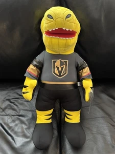 Vegas Golden Knights En muy buena condición Mascota CHANCE 20” Peluche Blanqueador Criaturas Nuevo con Etiquetas - Imagen 1 de 9
