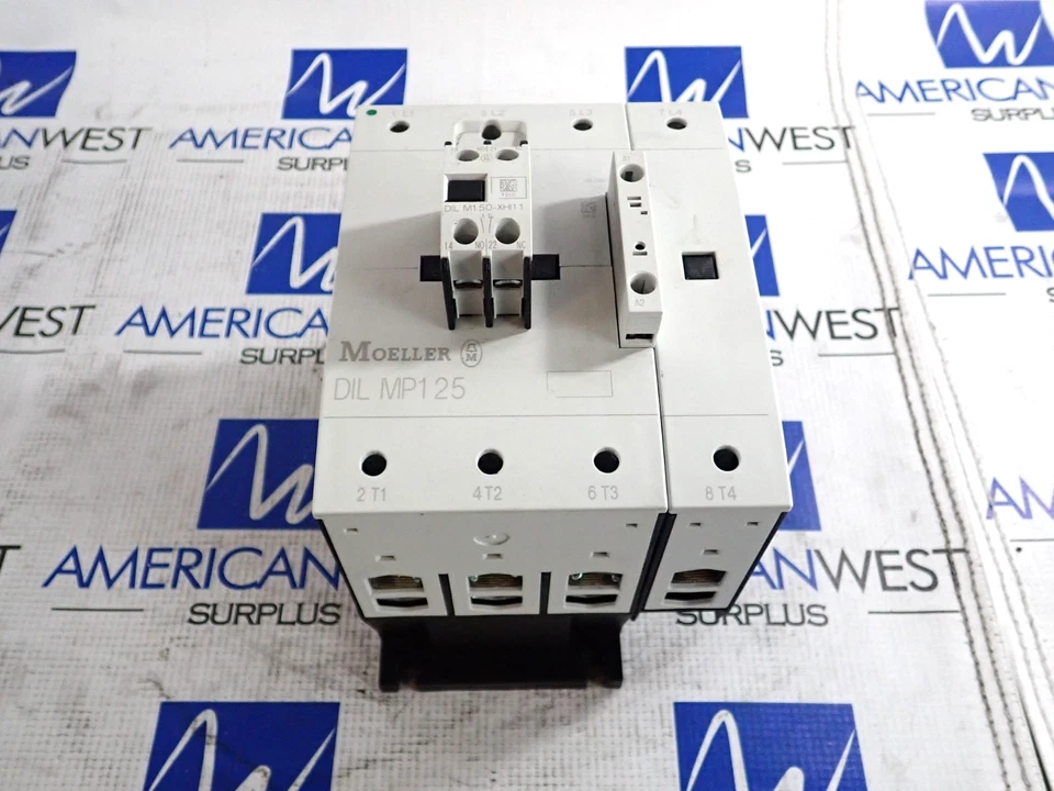 Contactor Moeller DIL MP125 125 Amp 600 Voltios Bobina 240V con DIL M150-XHI11 -Probado Foto 1 de 4