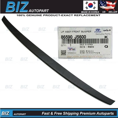 Genuine Front Bumper Lip Spoiler for 2018-2023 Kia Stinger 86590-J5600 Foto 1 de 4