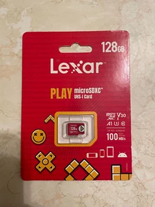 LEXAR Play MicroSDXC 128 Go V30 100 Mb/s - Photo 1 sur 1