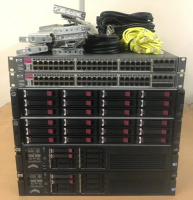 HP DL380 G7 24-Core 256GB RAM HP MSA2012i 1GB iSCSI 7.2TB Server SAN Build - Image 1 of 3