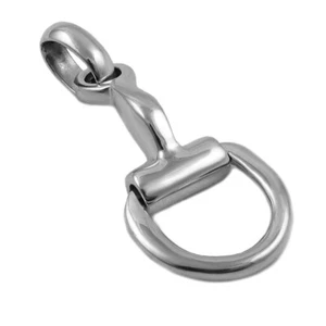 Horse Snafflebit 925 Sterling Silver Solid Riding Tack Pendant Gift Boxed - Picture 1 of 5
