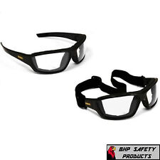 DEWALT CONVERTER SAFETY GLASSES GOGGLES CLEAR ANTI FOG LENSES FOAM PADDED 