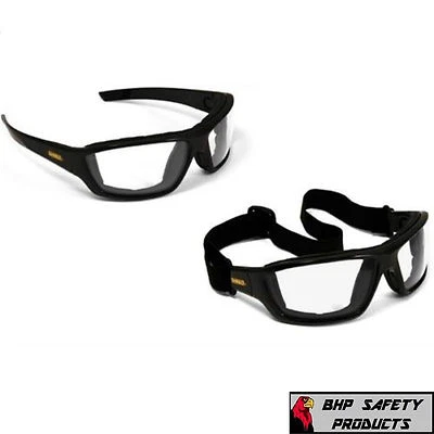 GAFAS DE SEGURIDAD CONVERTIDORAS DEWALT LENTES ANTINIEBLA TRANSPARENTES ACOLCHADAS DE ESPUMA  Foto 1 de 4