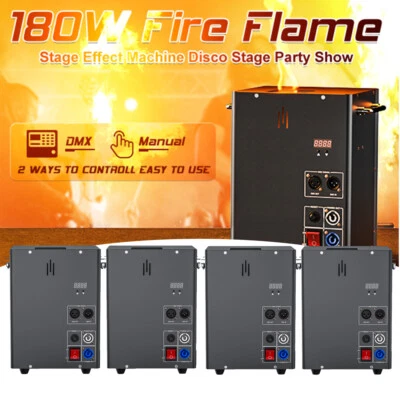 Macchina 180W Dj Jet Flame Fire effetto palco proiettore fiamma DMX DJ Halloween - Immagine 1 di 4