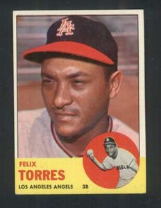 1963 Topps #482 Felix Torres EXMT+ Angels 106315 