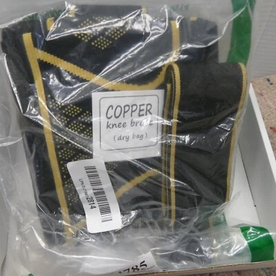 Copper Knee Braces with Strap for Knee Pain (2 Pack) ~ Knee Compression Sleeve  - Image 1 of 3
