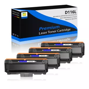 PACK DE 4 cartuchos de tóner MLT-D116L 116L para Samsung SL-2825WN SL-M2675FN SL-2875FW - Imagen 1 de 5