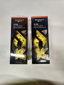 Recruit by ONIX Pickleball Pure Outdoor Bälle (gelb, 2, 3er Pack) - Bild 1 von 6