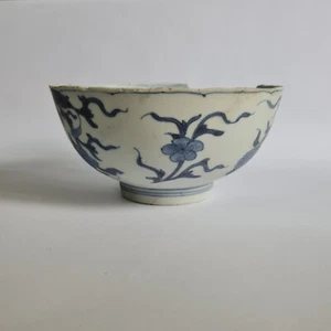 c.1710 Kangxi Qing Dynasty Shipwreck Porcelain Bowl Antique China Ceramic Blue - Picture 1 of 16