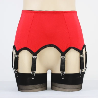 Damen Vintage Retro Strapsgürtel Strumpfhalter 8 Straps mit Metallclips. S -XXL - Bild 1 von 4