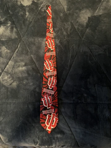 Vintage Indiana Hoosiers University IU 1998 Ralph Marlin Sport NCAA Neck Tie Cover