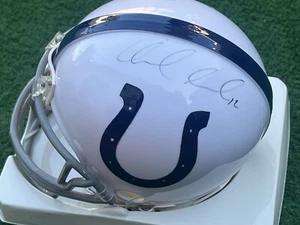 *ANDREW LUCK*SIGNED*AUTOGRAPHED*INDIANAPOLIS*COLTS*MINI*HELMET*NFL*STANFORD*COA* - Picture 1 of 7