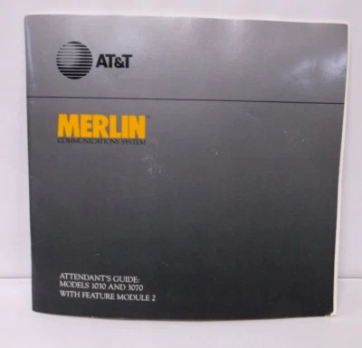 AT&t Merlin Communication Attendant's Guide User Manual Models 1030 & 1070 - Image 1 of 4