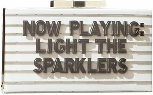 kate spade Cinema City Samira Now Playing Light Sparklers clutch shoulder bag - Picture 1 of 9