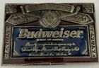 Vintage rare enamelled Budweiser Genuine beer men's belt buckle gift