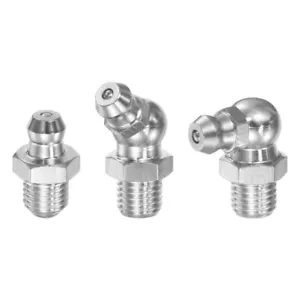 10pcs Steel Straight Grease Fitting Thread Hydraulic Grease Fitting - Picture 1 of 12