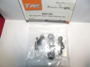 Team Magic M1 Hinge Pin Nyion Cap & Adjuster Set 560120 - Picture 1 of 4