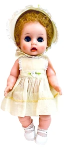 Arranbee 1950s Sweet Pea Drink & Wet 11" Vinyl Girl Baby Doll In Original Outfit - Picture 1 of 5