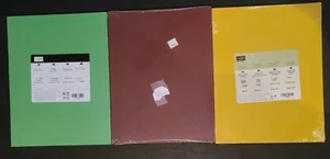 Stampin Up 8.5 X 11 Cardstock Paper Lot of 3: Cucumber, Burgundy & Starfruit - Picture 1 of 4