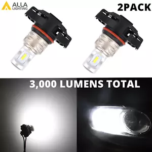 LED PSY24W PY24W White DRL Front Turn Signal Light Bulbs for 19-21 Jeep Renegade - Picture 1 of 7