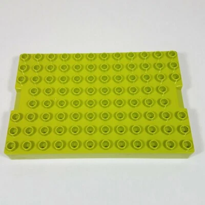 GUC LEGO Duplo Brick House Home Grass Thick Baseplate 8x12 Lime Light Green - Image 1 of 4