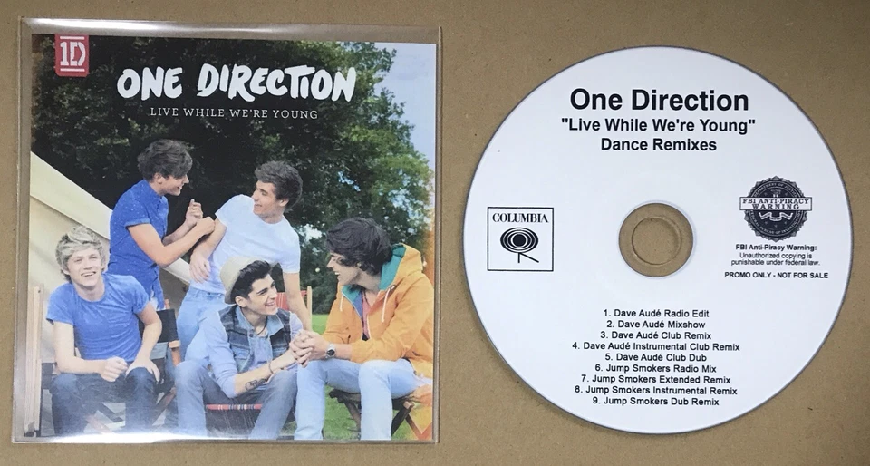 One Direction Live While We're Young Remixes Promo Cd 1D Liam Payne Harry Styles - Image 1 of 1