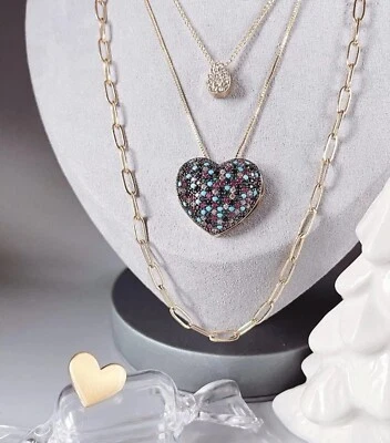 BNIB SOLD OUT Park Lane Gumdrop heart necklace gold  - Image 1 of 4