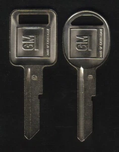 CHEVY 1968 1972 1976 1980 1987 1988 1989 MONTE CARLO SS EL CAMINO GM KEY BLANKS - Picture 1 of 1