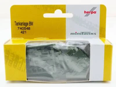 Herpa 421 Minitanks Tankanlage 740548 Bundeswehr 1:87 wie NEU! OVP ST 1703-31-88 - Bild 1 von 2