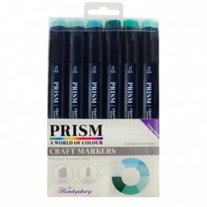 Hunkydory - Prisma Bastel Marker Set 10 - Türkis x 6 Stifte - PCM10 - Bild 1 von 1