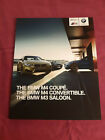 2015 2016 BMW M3 & M4 Full Brochure Prospekt ENGLISH 52 pgs Saloon Coupe Convert