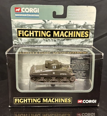 NEW Corgi Fighting Machines Toy - M4 Sherman Tank US Army CS90075 Army Model - Image 1 of 2