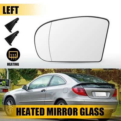 Espejo retrovisor lateral izquierdo de vidrio térmico para Mercedes-Benz E320 E350 E500 E55 AMG 2003-06 Foto 1 de 4