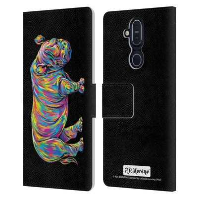 OFFICIAL P.D. MORENO ANIMALS LEATHER BOOK WALLET CASE FOR MICROSOFT NOKIA PHONES - Image 1 of 4