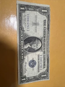 Billete de One Dollar Silver Certificate 1 Dollar Serie 1935 E  J7789 - Picture 1 of 5