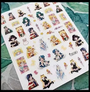 Sailor Moon Thin Film Nail Stickers, Brand New, Unused, Gel Nails - Picture 1 of 1