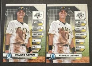 Lote (2) Bowman Draft Chrome Draft Night Konnor Griffin #BDN-2 (RC) 2024 - Imagen 1 de 2